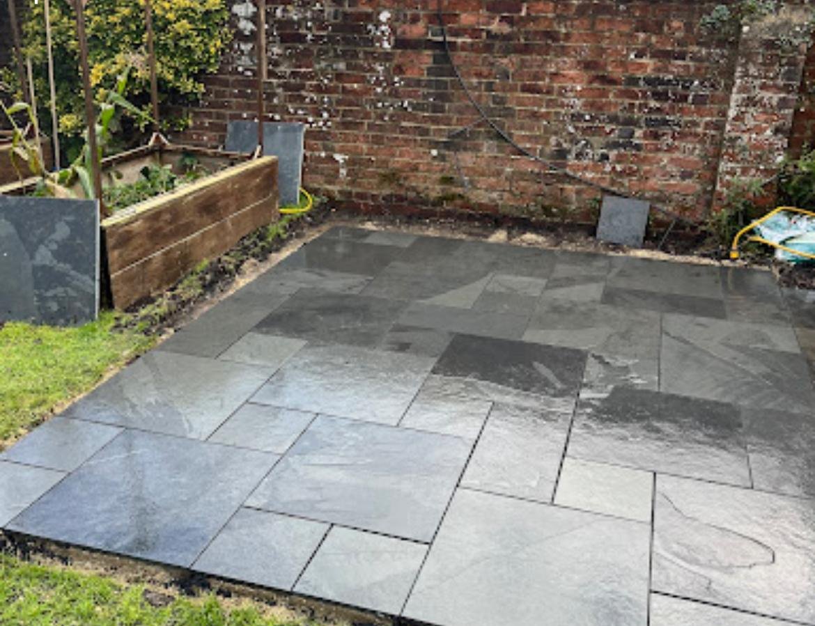 Slate-Effect Patio